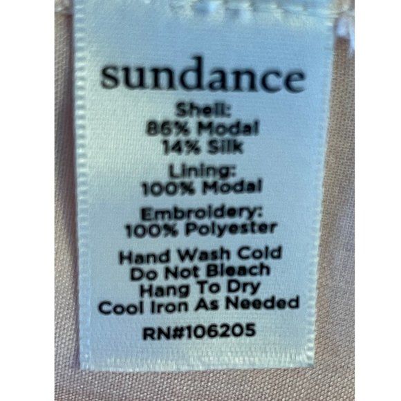 Sundance Embroidered Top ~ soft silk blend ~ floral boho "Gisela" - Picture 7 of 9